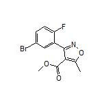 3-(5-溴-2-氟苯基)-5-甲基异噁唑-4-甲酸甲酯