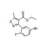 3-(5-溴-2-氟苯基)-5-甲基异噁唑-4-甲酸乙酯