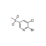 2-溴-3-氯-5-(甲砜基)吡啶