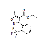 5-甲基-3-[2-(三氟甲基)苯基]异噁唑-4-甲酸乙酯