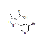 3-(5-溴-3-吡啶基)-5-甲基异噁唑-4-甲酸