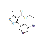 3-(5-溴-3-吡啶基)-5-甲基异噁唑-4-甲酸乙酯