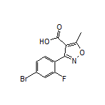 3-(4-溴-2-氟苯基)-5-甲基异噁唑-4-甲酸