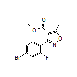 3-(4-溴-2-氟苯基)-5-甲基异噁唑-4-甲酸甲酯