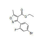 3-(4-溴-2-氟苯基)-5-甲基异噁唑-4-甲酸乙酯