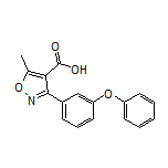 5-甲基-3-(3-苯氧基苯基)异噁唑-4-甲酸