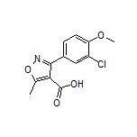 3-(3-氯-4-甲氧基苯基)-5-甲基异噁唑-4-甲酸
