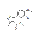 3-(3-氯-4-甲氧基苯基)-5-甲基异噁唑-4-甲酸甲酯