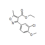 3-(3-氯-4-甲氧基苯基)-5-甲基异噁唑-4-甲酸乙酯