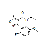 3-(2-氟-5-甲氧基苯基)-5-甲基异噁唑-4-甲酸乙酯