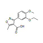 3-(3-乙氧基-4-甲氧基苯基)-5-甲基异噁唑-4-甲酸