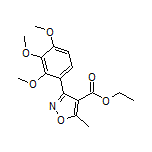 5-甲基-3-(2,3,4-三甲氧基苯基)异噁唑-4-甲酸乙酯