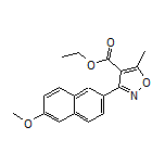 3-(6-甲氧基-2-萘基)-5-甲基异噁唑-4-甲酸乙酯