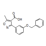 3-[3-(苄氧基)苯基]-5-甲基异噁唑-4-甲酸