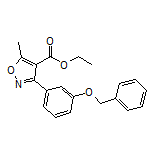 3-[3-(苄氧基)苯基]-5-甲基异噁唑-4-甲酸乙酯
