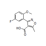 3-(5-氟-2-甲氧基苯基)-5-甲基异噁唑-4-甲酸