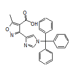 5-甲基-3-(1-三苯甲基-4-咪唑基)异噁唑-4-甲酸