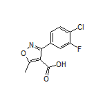 3-(4-氯-3-氟苯基)-5-甲基异噁唑-4-甲酸