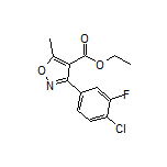 3-(4-氯-3-氟苯基)-5-甲基异噁唑-4-甲酸乙酯
