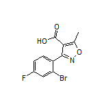 3-(2-溴-4-氟苯基)-5-甲基异噁唑-4-甲酸