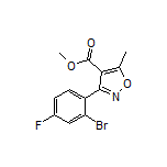 3-(2-溴-4-氟苯基)-5-甲基异噁唑-4-甲酸甲酯