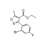 3-(2-溴-4-氟苯基)-5-甲基异噁唑-4-甲酸乙酯