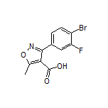 3-(4-溴-3-氟苯基)-5-甲基异噁唑-4-甲酸