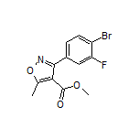 3-(4-溴-3-氟苯基)-5-甲基异噁唑-4-甲酸甲酯