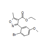 3-(2-溴-5-甲氧基苯基)-5-甲基异噁唑-4-甲酸乙酯