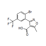 3-[2-溴-5-(三氟甲基)苯基]-5-甲基异噁唑-4-甲酸