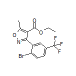 3-[2-溴-5-(三氟甲基)苯基]-5-甲基异噁唑-4-甲酸乙酯