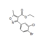 3-(4-溴-3-氯苯基)-5-甲基异噁唑-4-甲酸乙酯