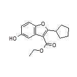 2-环戊基-5-羟基苯并呋喃-3-甲酸乙酯