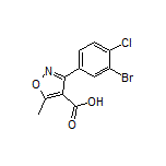 3-(3-溴-4-氯苯基)-5-甲基异噁唑-4-甲酸