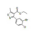 3-(3-溴-4-氯苯基)-5-甲基异噁唑-4-甲酸乙酯
