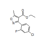 3-(4-氯-2-氟苯基)-5-甲基异噁唑-4-甲酸乙酯