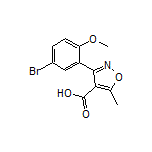 3-(5-溴-2-甲氧基苯基)-5-甲基异噁唑-4-甲酸