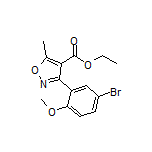 3-(5-溴-2-甲氧基苯基)-5-甲基异噁唑-4-甲酸乙酯