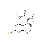 3-(4-溴-2-甲氧基苯基)-5-甲基异噁唑-4-甲酸甲酯