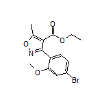3-(4-溴-2-甲氧基苯基)-5-甲基异噁唑-4-甲酸乙酯