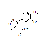 3-(3-溴-4-甲氧基苯基)-5-甲基异噁唑-4-甲酸