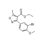 3-(3-溴-4-甲氧基苯基)-5-甲基异噁唑-4-甲酸乙酯
