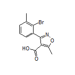 3-(2-溴-3-甲基苯基)-5-甲基异噁唑-4-甲酸