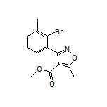 3-(2-溴-3-甲基苯基)-5-甲基异噁唑-4-甲酸甲酯