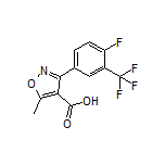 3-[4-氟-3-(三氟甲基)苯基]-5-甲基异噁唑-4-甲酸