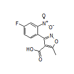 3-(4-氟-2-硝基苯基)-5-甲基异噁唑-4-甲酸