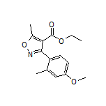 3-(4-甲氧基-2-甲基苯基)-5-甲基异噁唑-4-甲酸乙酯