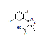3-(5-溴-2-碘苯基)-5-甲基异噁唑-4-甲酸