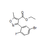 3-(5-溴-2-碘苯基)-5-甲基异噁唑-4-甲酸乙酯