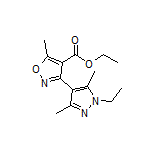 3-(1-乙基-3,5-二甲基-4-吡唑基)-5-甲基异噁唑-4-甲酸乙酯